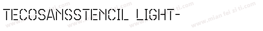 TecoSansStencil Light字体转换